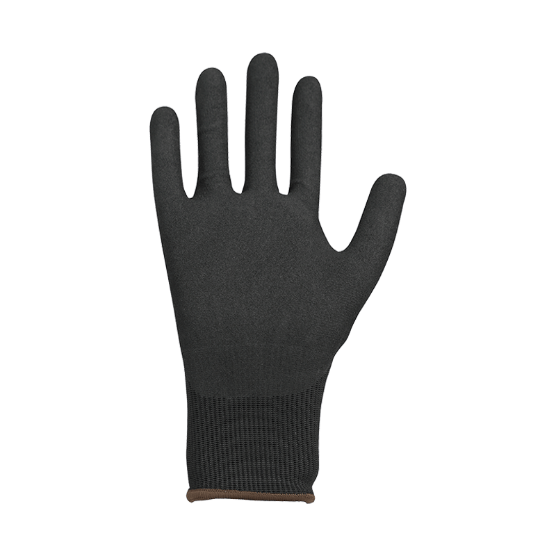 Doublure en fibre HPPE 18G très résistante avec revêtement en nitrile sableux