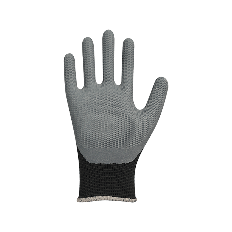 Polyester 13G avec revêtement en latex mousse antidérapant Polyester 13G avec revêtement en latex mousse antidérapant