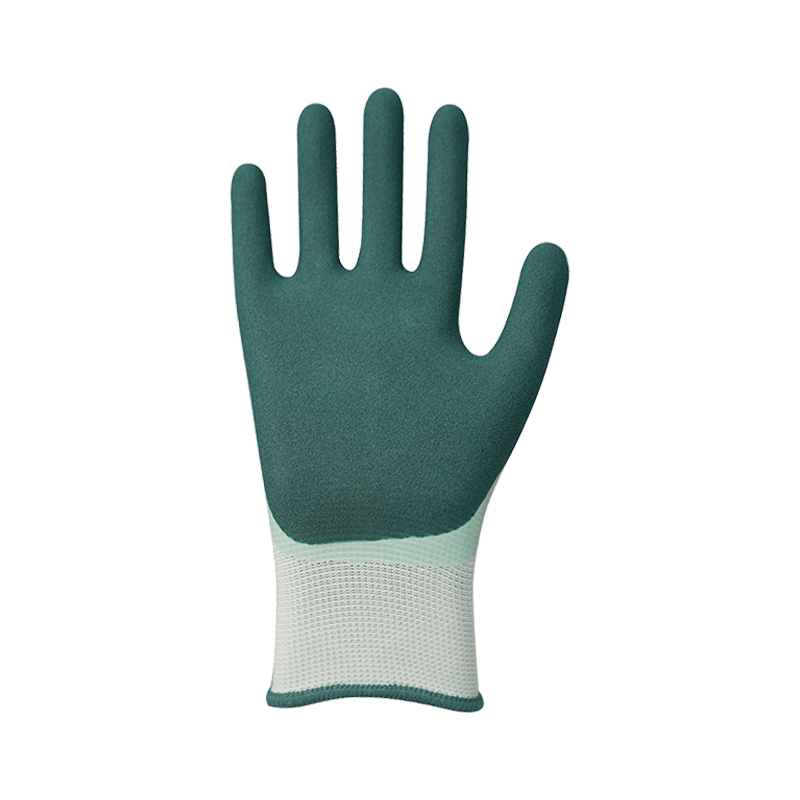 Doublure en polyester 13G avec double revêtement en nitrile sableux