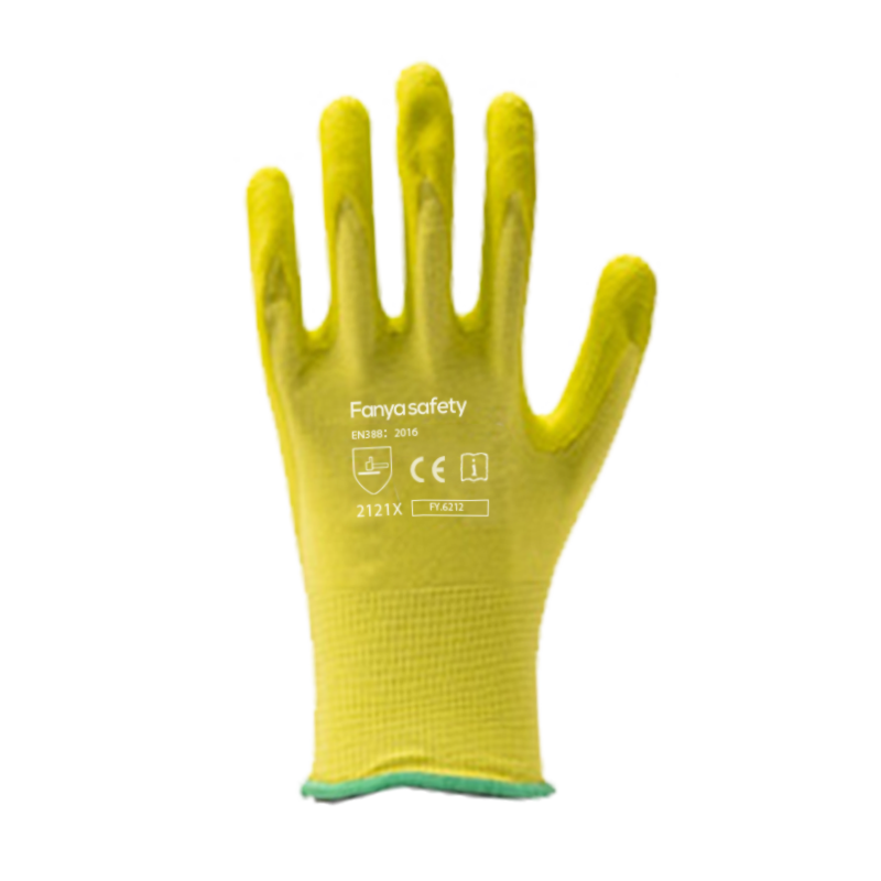 Polyester 13G avec revêtement en mousse de latex Polyester 13G avec revêtement en mousse de latex