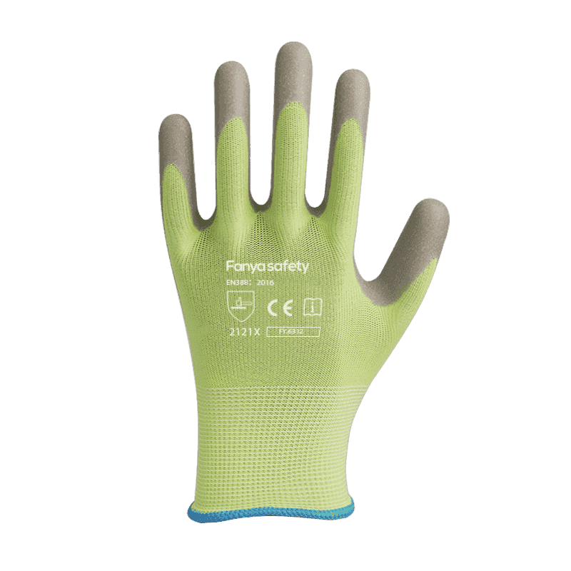 Polyester 13G avec revêtement en latex mousse antidérapant