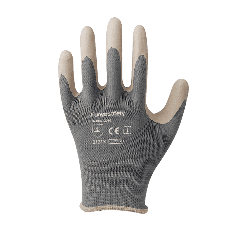 Polyester 13G avec revêtement en latex mousse antidérapant