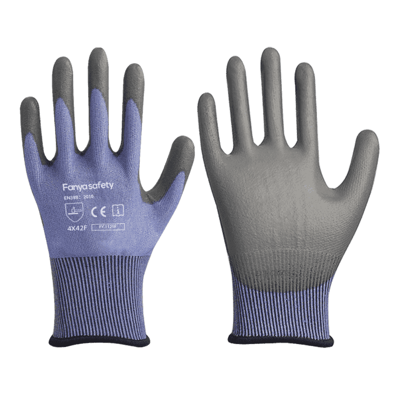 Doublure en fibre HPPE 18G très résistante avec revêtement PU