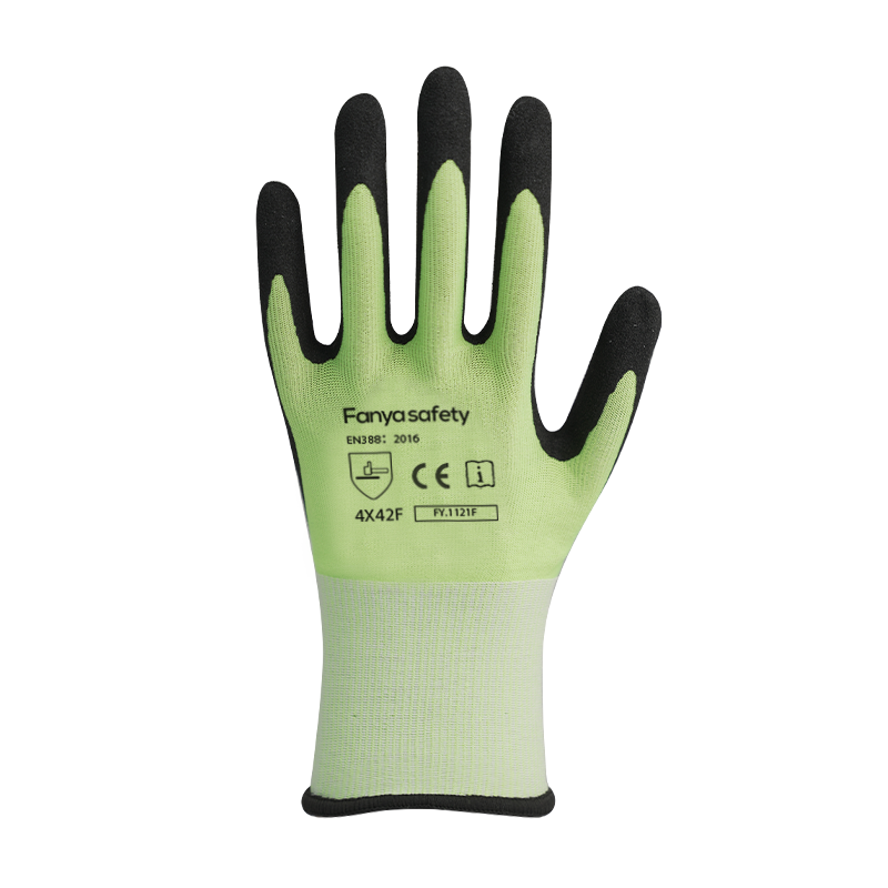 Doublure HPPE/fibre de verre 15G avec revêtement en mousse de nitrile