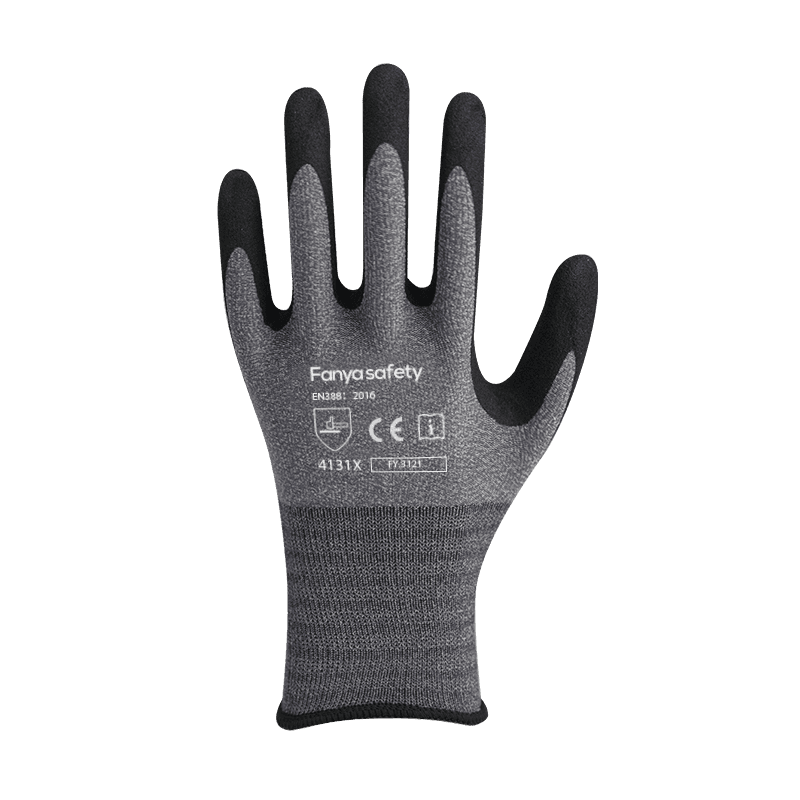 Doublure en nylon/élasthanne 15G avec revêtement en nitrile sableux