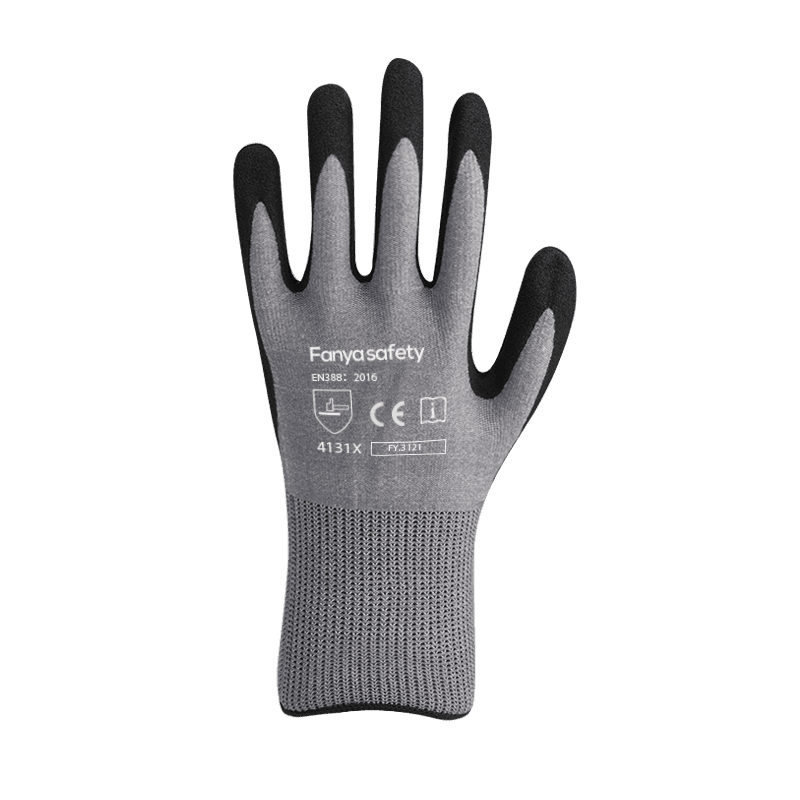 Doublure en nylon/élasthanne 15G avec revêtement en nitrile sableux