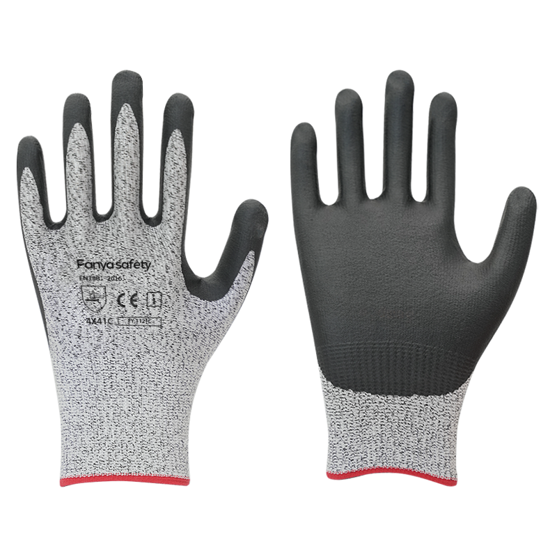 Doublure HPPE/fibre de verre 13G avec revêtement en mousse de nitrile