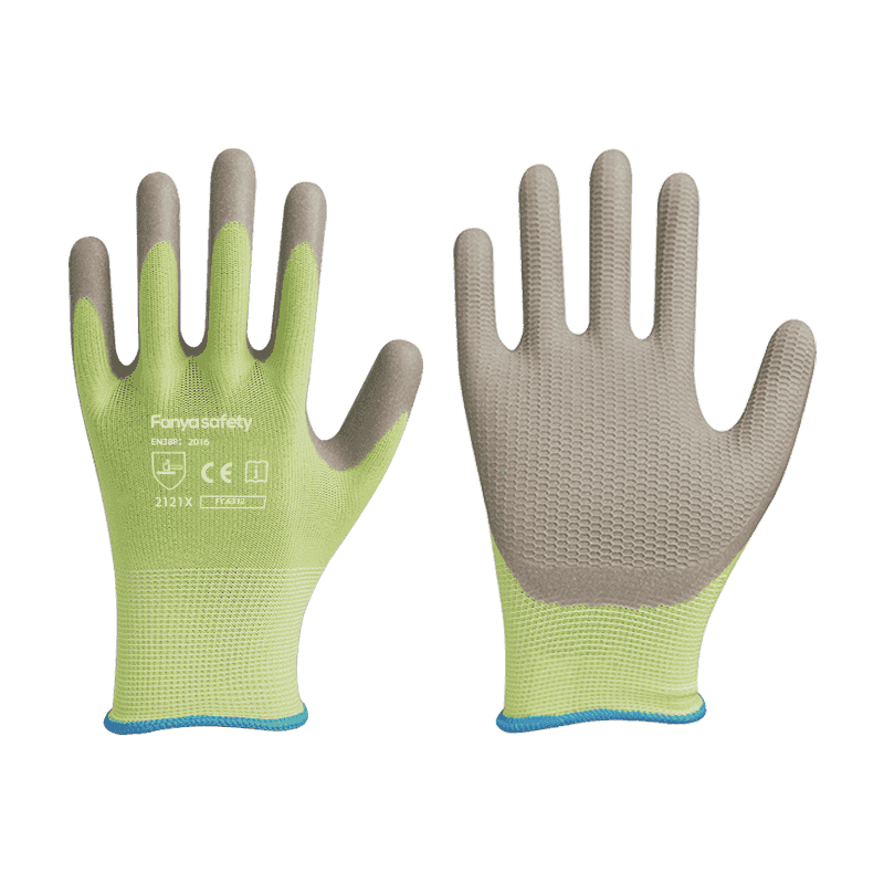 Polyester 13G avec revêtement en latex mousse antidérapant