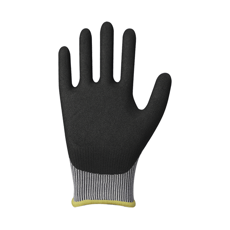 Doublure en fibre HPPE/tungstène 18G avec revêtement en mousse de nitrile