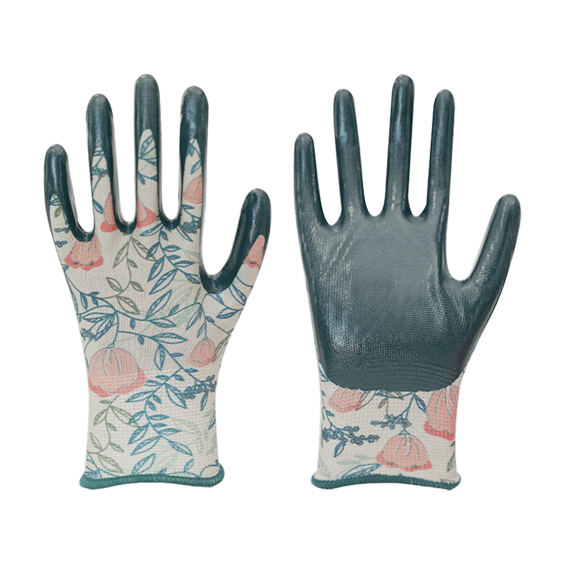 Doublure colorée en polyester 13G avec revêtement en nitrile