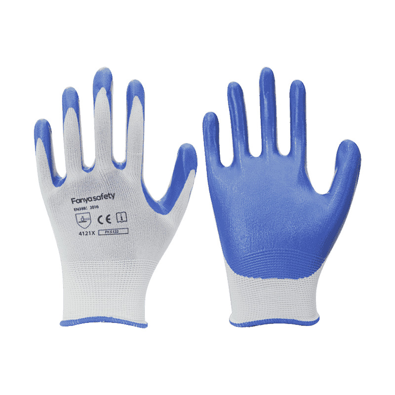 Doublure en nylon 13G avec revêtement en nitrile